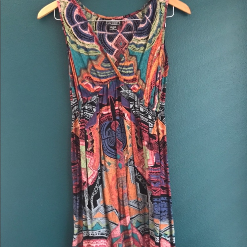 Multi color and pattern dress